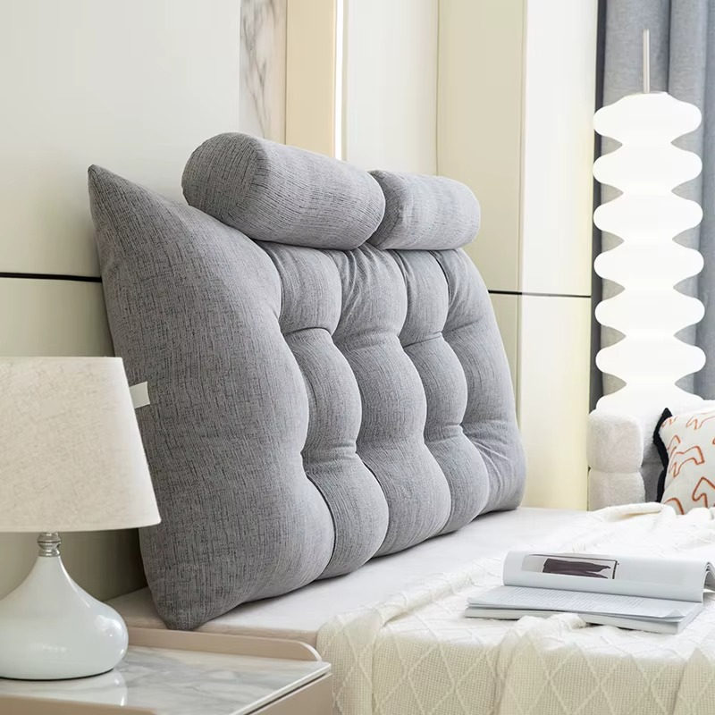 Tête de Lit avec Oreiller Triangulaire de Qualité Supérieure
