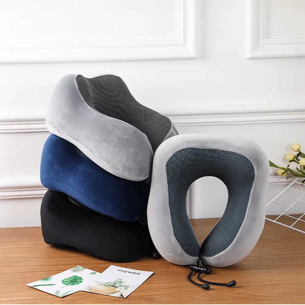 Oreiller de Voyage Cervical en Forme de U – Mousse à Mémoire de Forme