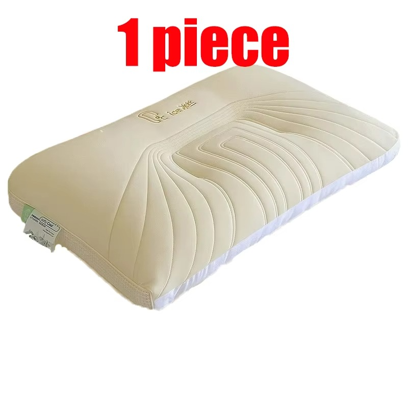 Oreiller Haut de Sommeil Doux en Soie Glacée – Soutien  & Confort du Cou