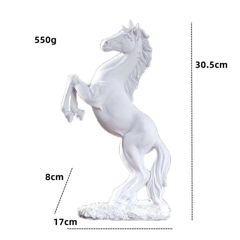 Statue de Cheval Nordique en Résine – Puissance Sculptée et Élégance Intérieure