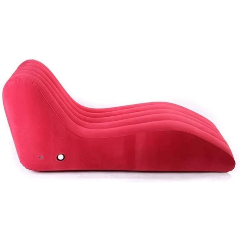 Canapé-lit gonflable en forme de S pour détente d'appoint