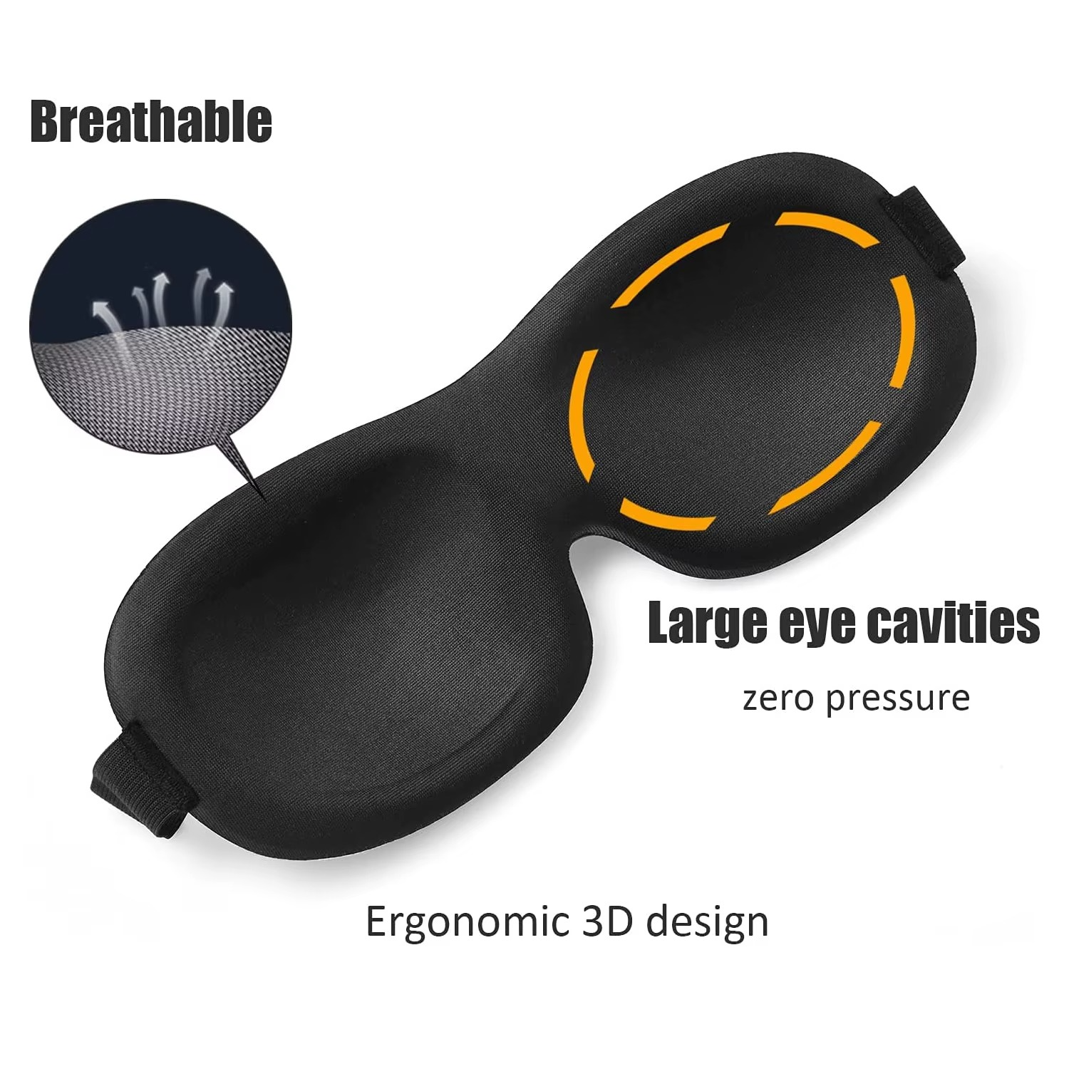 Masque de Sommeil 3D Occultant Doux – Confort & Détente