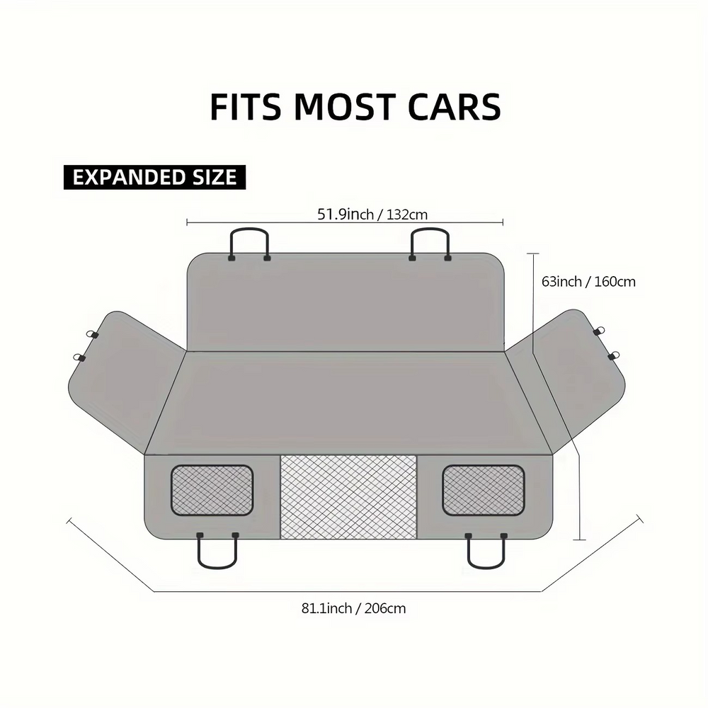 Housse de Siège de Voiture pour Chien – Imperméable, Antidérapante & Durable