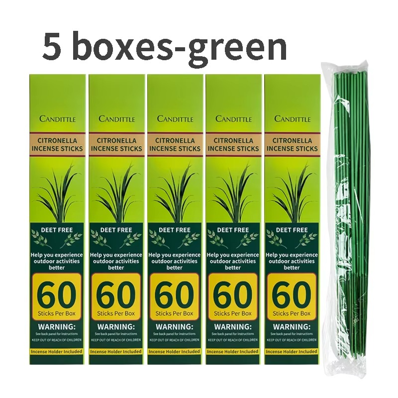 Bâton d'Encens Anti-Moustiques à la Citronnelle - Naturel et Sûr pour l'Extérieur