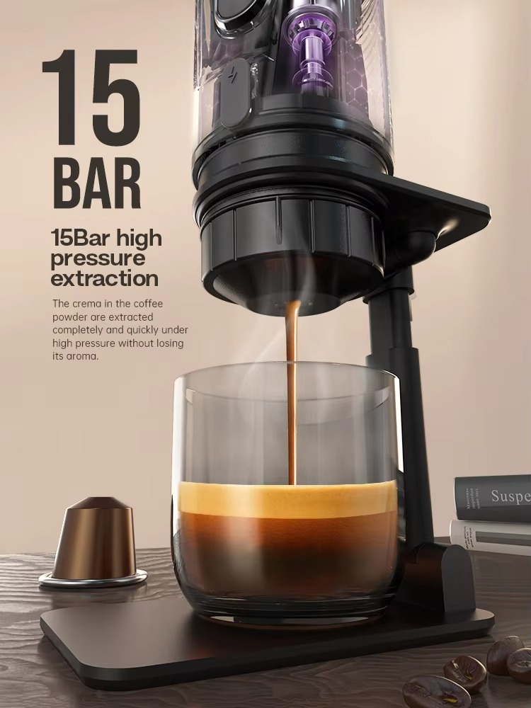 Machine à Café Portable – L’Espresso Raffiné Partout avec Vous