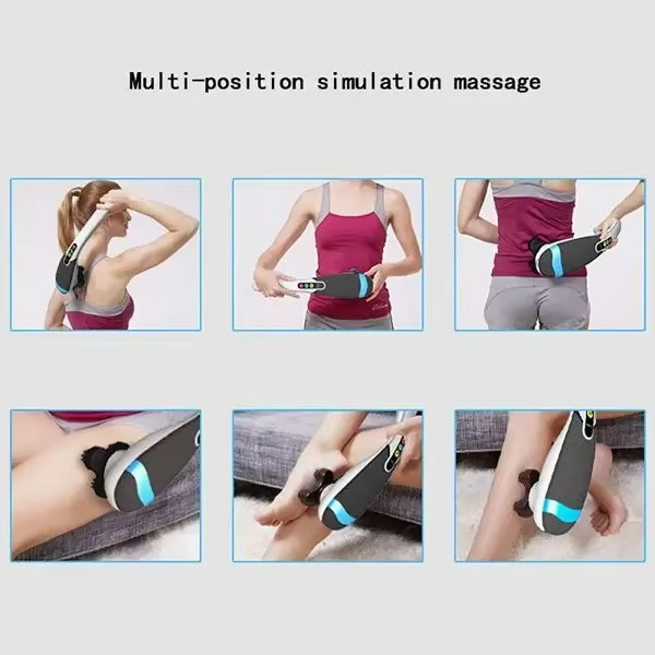 Masseur électrique portatif pour cou et dos avec fonction chauffante