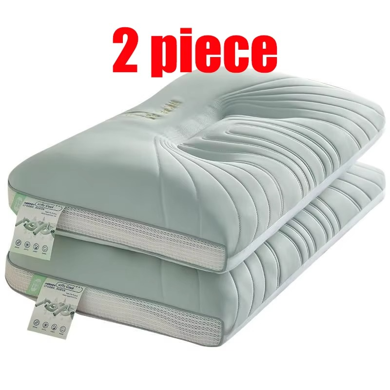 Oreiller Haut de Sommeil Doux en Soie Glacée – Soutien  & Confort du Cou