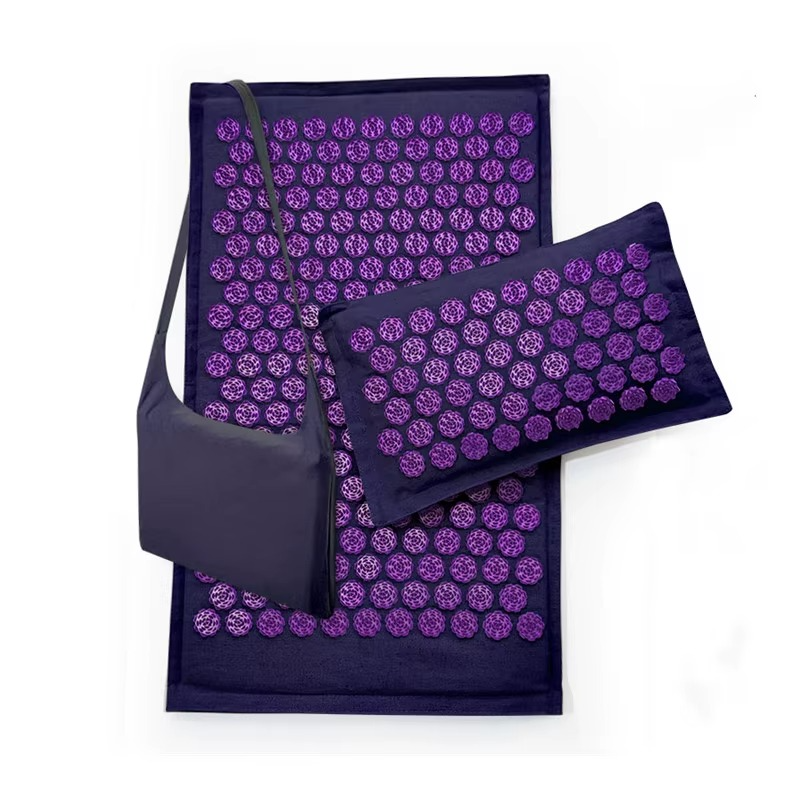 Tapis d’acupression en lin naturel – relaxation