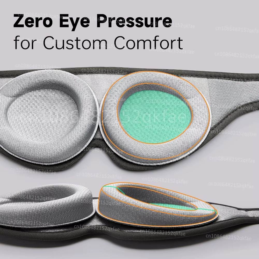 Masque de Sommeil 3D Oeuxcra – 100% Occultant & Zéro Pression