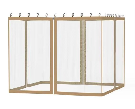 Universelles Moskitonetz für Pavillons mit vier Eingängen – Insektenschutz für Gartenpavillons