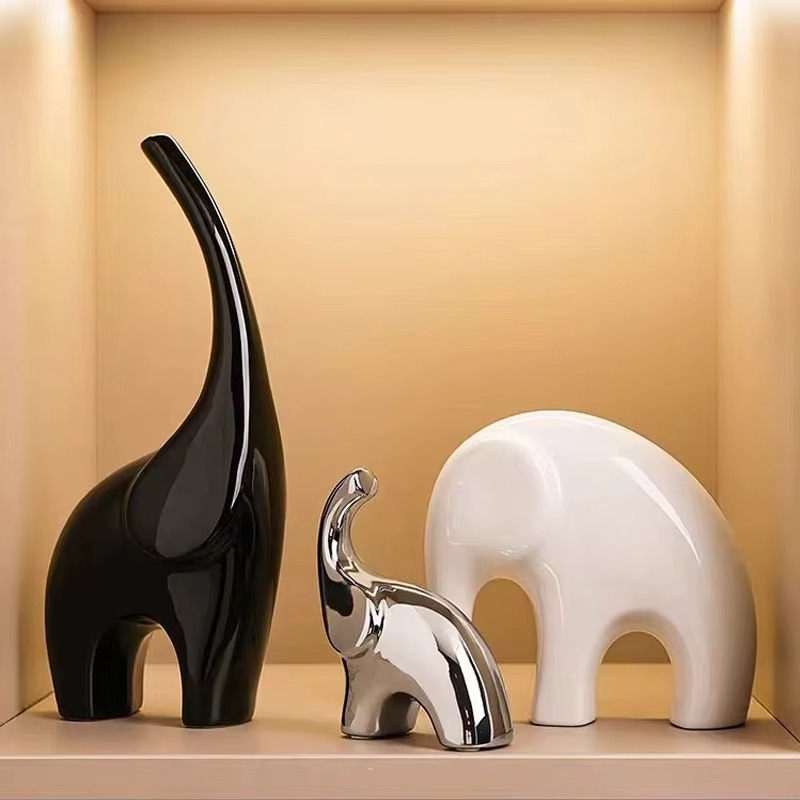Ornement Éléphant Lumineux – Famille de Trois  | Déco Moderne pour Salon