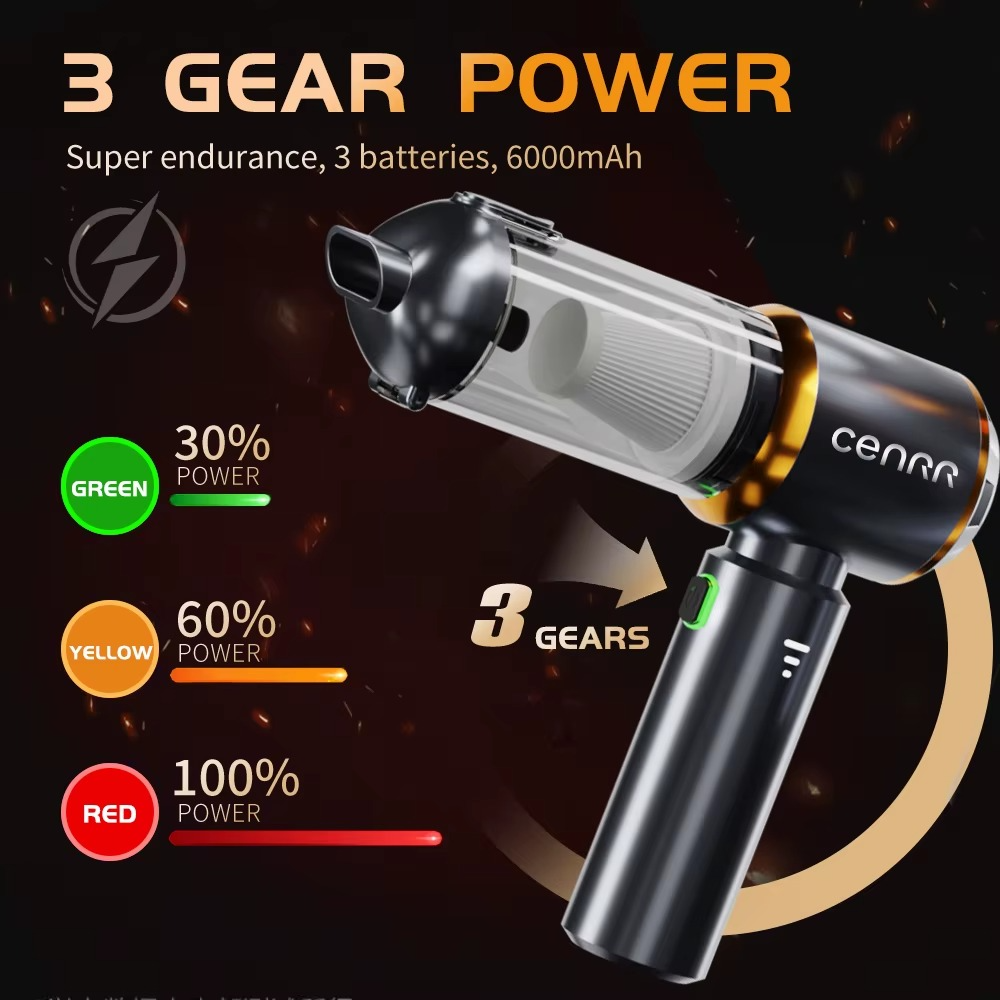 Mini Aspirateur de Voiture Puissant – Portable et Multifonction