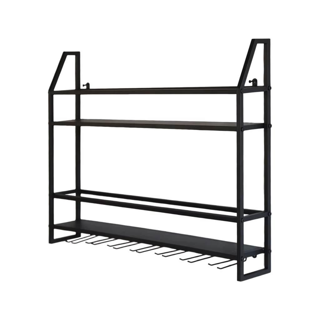 Casier à Vin Mural Industriel – Élégance Robuste et Gain de Place