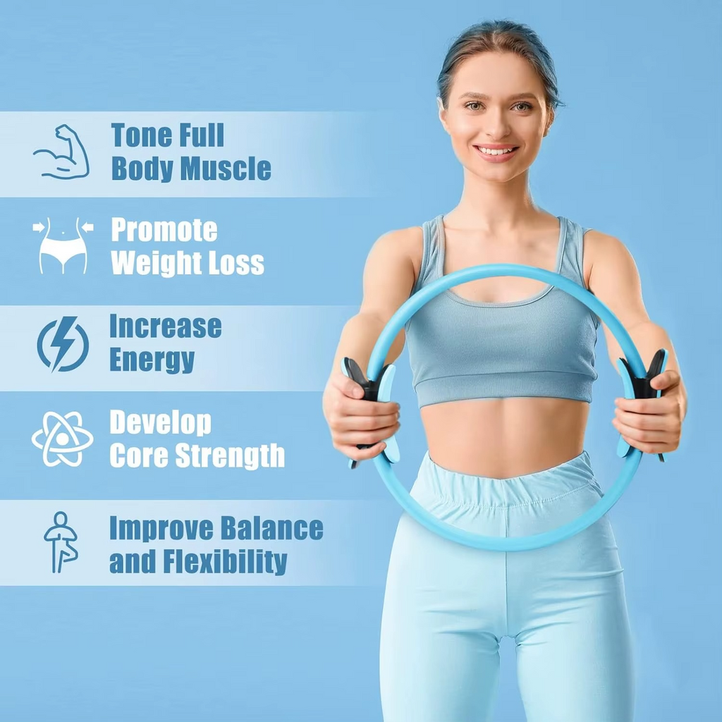 Anneau de Yoga Fitness Pilates - Anneau Magique pour Entraînement Musculaire
