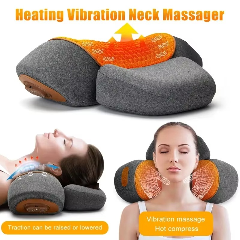 Oreiller de massage chauffant pour la nuque et les épaules