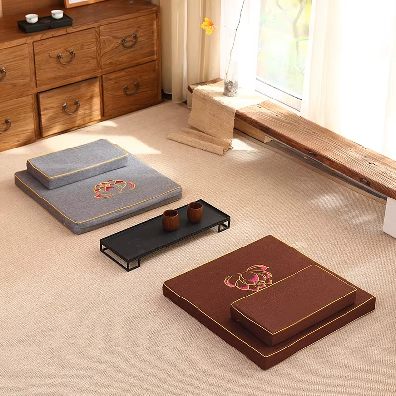 Coussin de Méditation en Lin Naturel