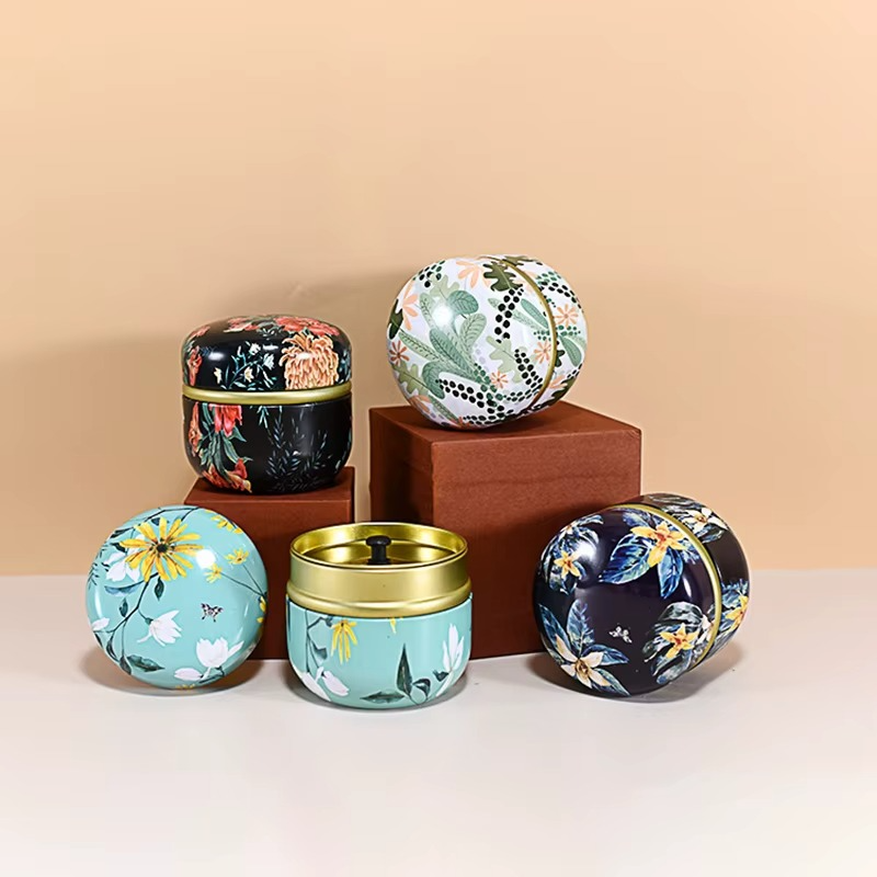 Boîte à Thé Japonaise en Fer Blanc