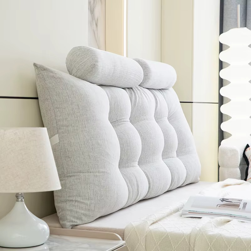 Tête de Lit avec Oreiller Triangulaire de Qualité Supérieure