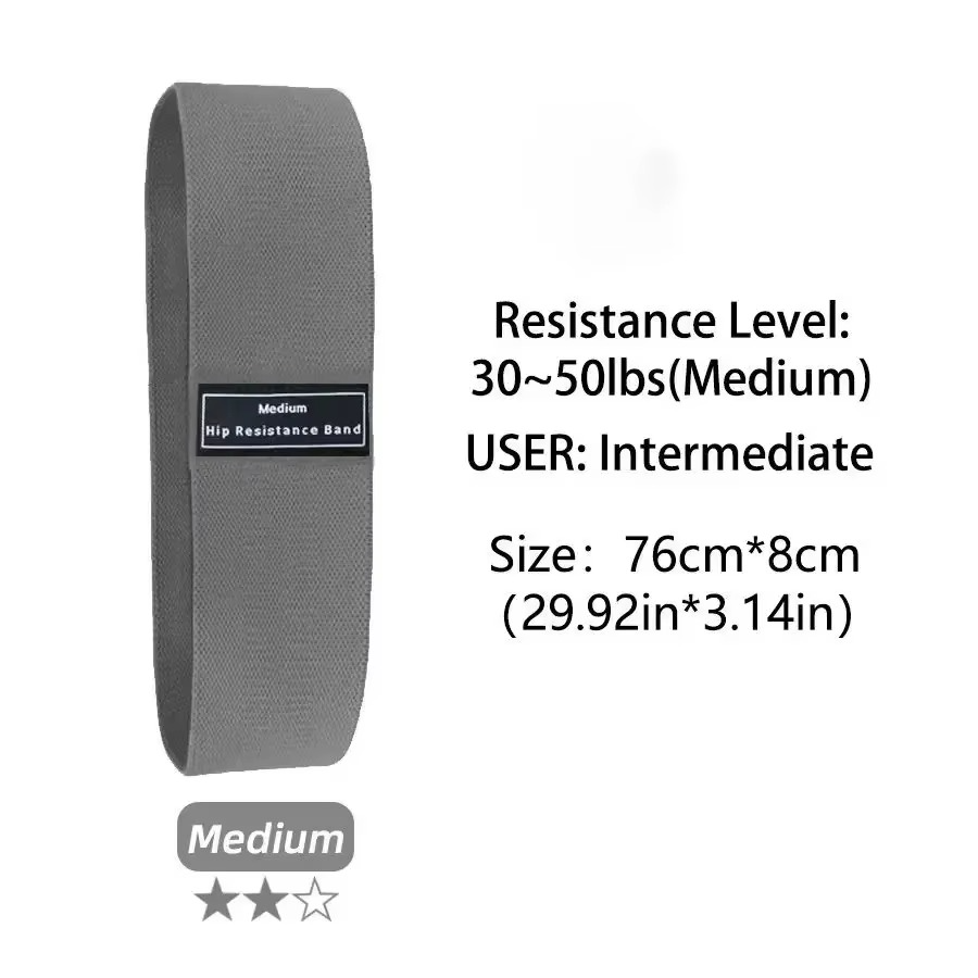 Bandes de Résistance en Tissu – Entraînement Fessiers, Cuisses & Corps Complet