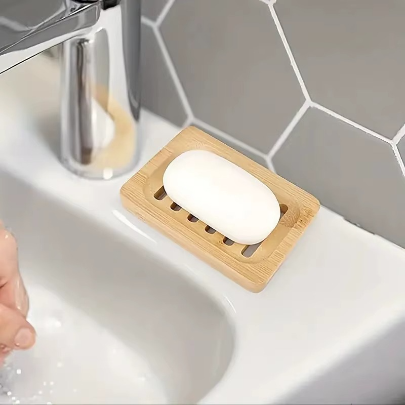 Porte-Savon en Bambou Naturel – Élégance et Écologie pour Votre Salle de Bain