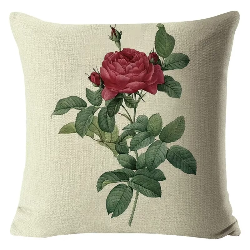 Taie d’Oreiller Fleurie Colorée – Tournesol, Rose, Pissenlit – Déco Maison & Voiture