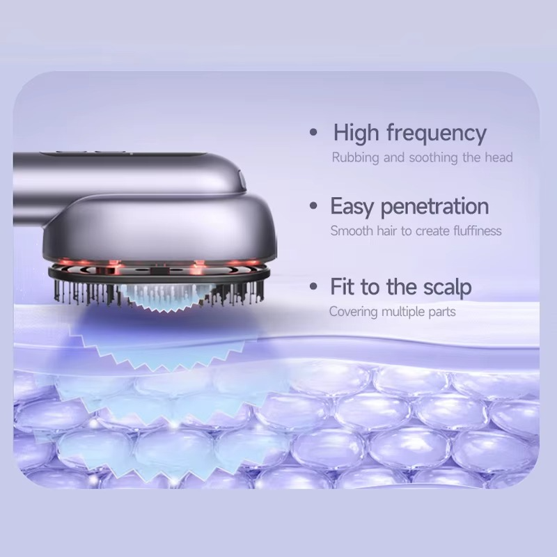 Peigne de Massage aux Huiles Essentielles| Soin Capillaire Nourrissant et Relaxant