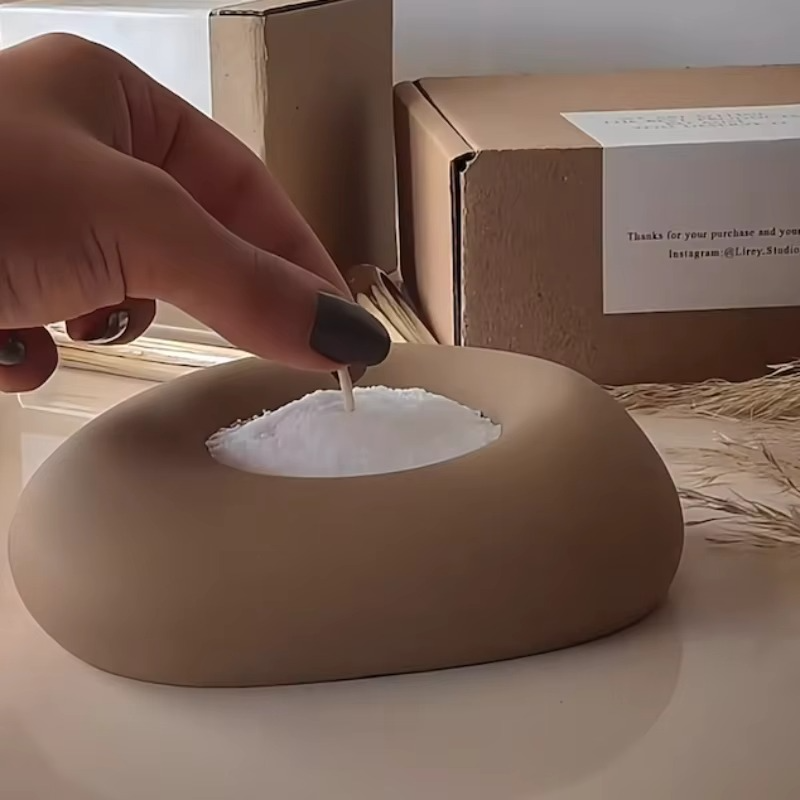 Ensemble de Bougie Perlée Réutilisable – Décoration Aromatique