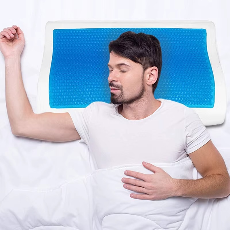 Oreiller en Mousse à Mémoire de Forme Papillon avec Gel de Refroidissement