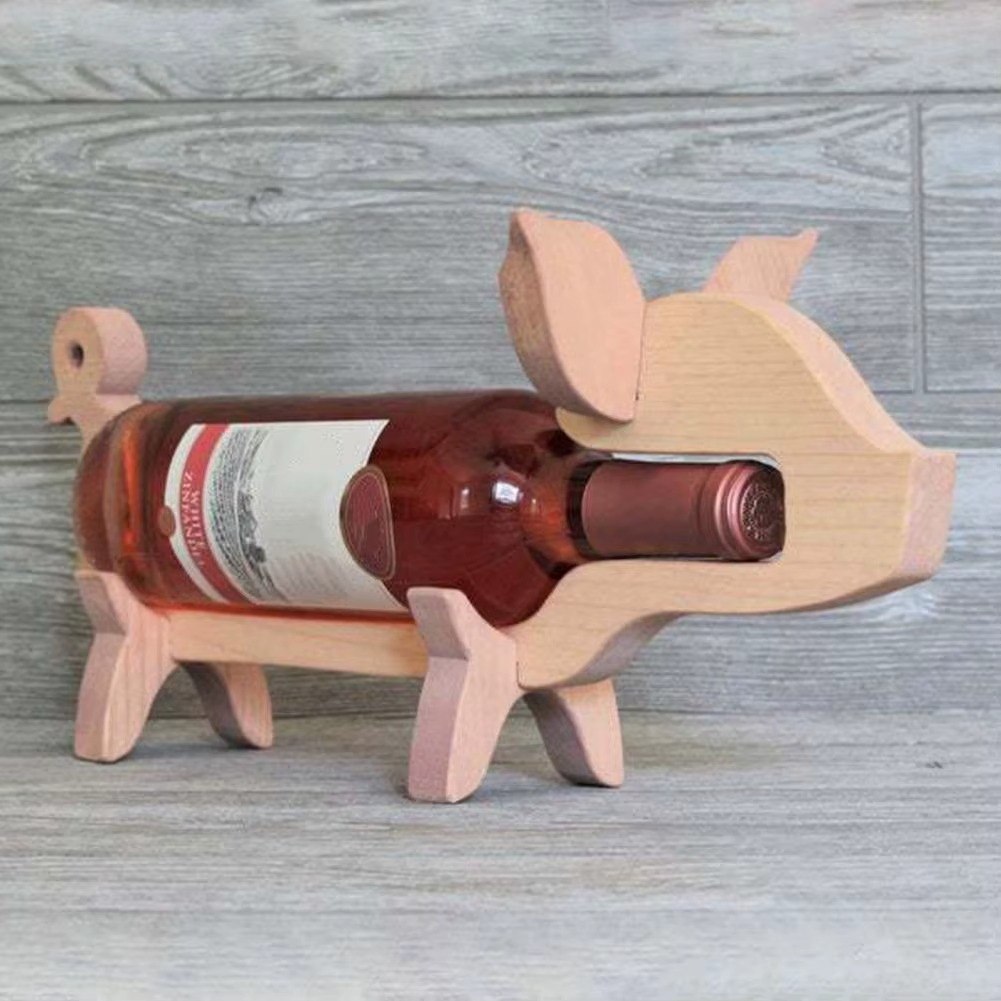 Casier à Vin en Bois – Design Animalier Écoresponsable