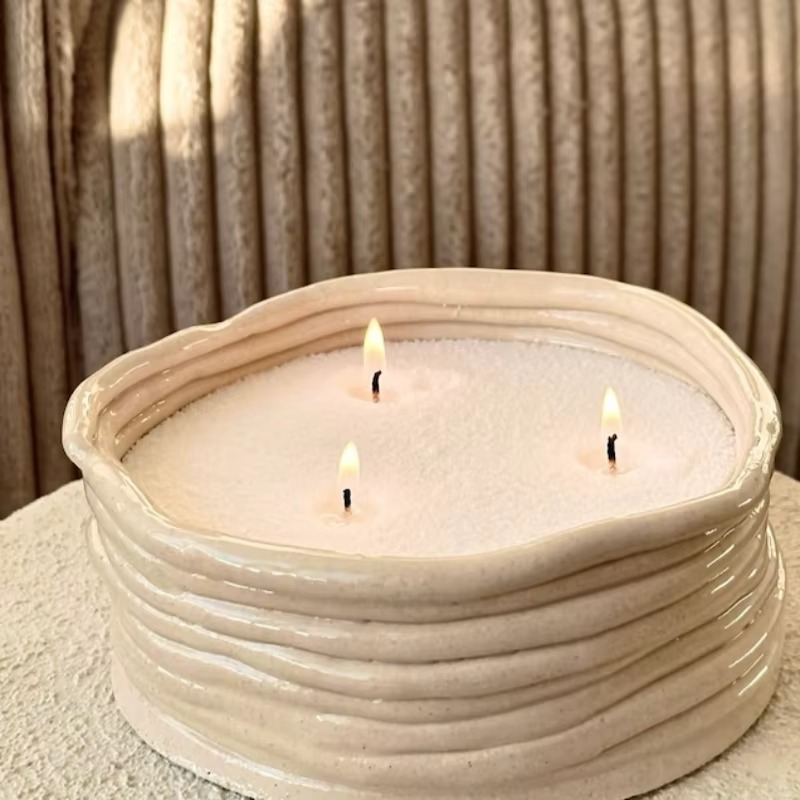 Ensemble de Bougie Perlée Réutilisable – Décoration Aromatique