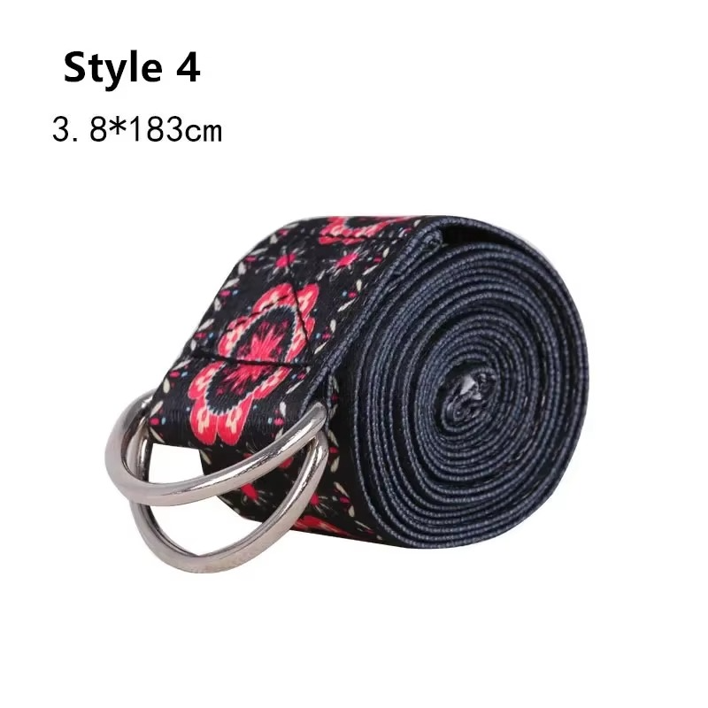 Ceinture d'Étirement de Yoga Multicolore – Accessoire Idéal pour Améliorer la Flexibilité
