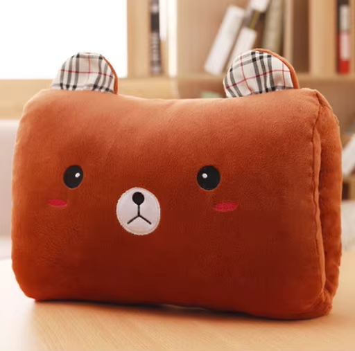 Oreiller Sieste & Coussin Chauffant Mignon