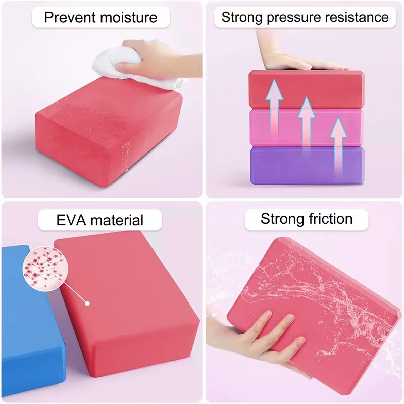Blocs de Yoga en Mousse EVA – Accessoire Idéal pour le Fitness et l'Étirement
