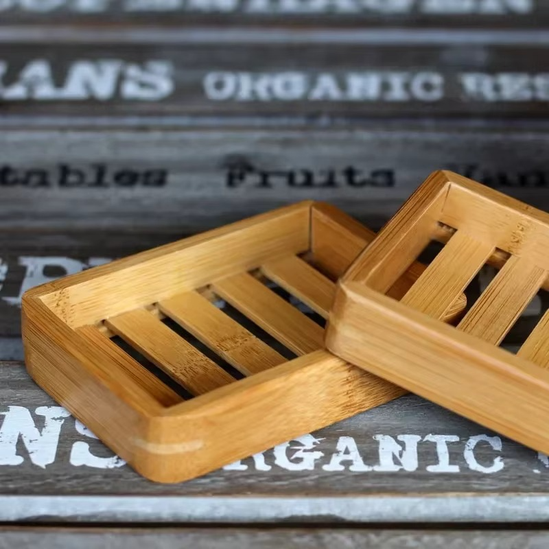 Porte-Savon en Bois de Bambou – Naturel et Élégant