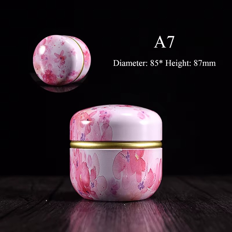 Boîte à Thé Japonaise en Fer Blanc