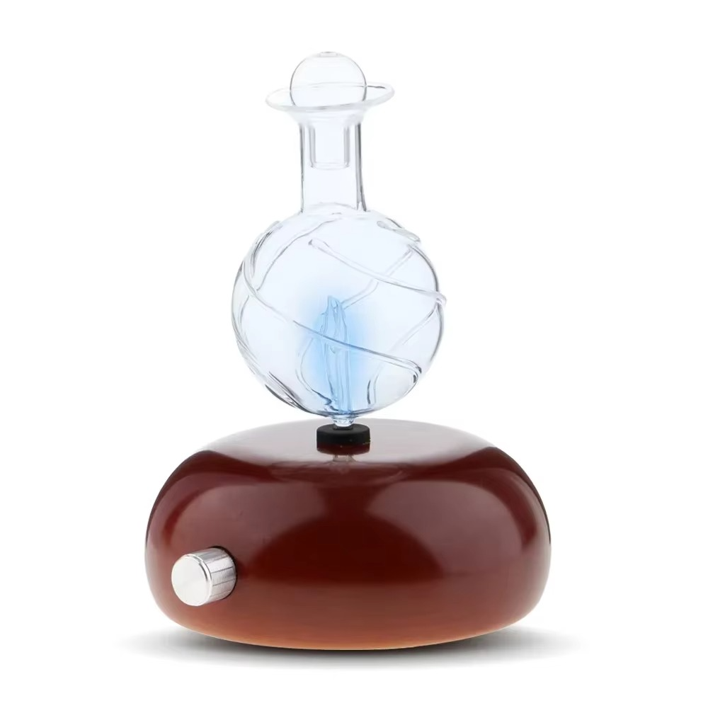 Diffuseur d’Huiles Essentielles en Bois Massif & Verre