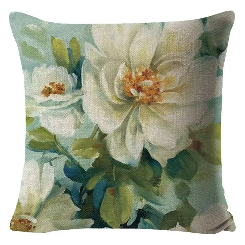 Taie d’Oreiller Fleurie Colorée – Tournesol, Rose, Pissenlit – Déco Maison & Voiture