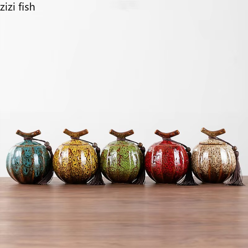 Boîte à Thé en Céramique