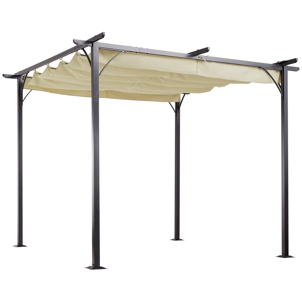 Pergola en Métal Outsunny 3x3m – Élégance et Protection pour Votre Espace Extérieur