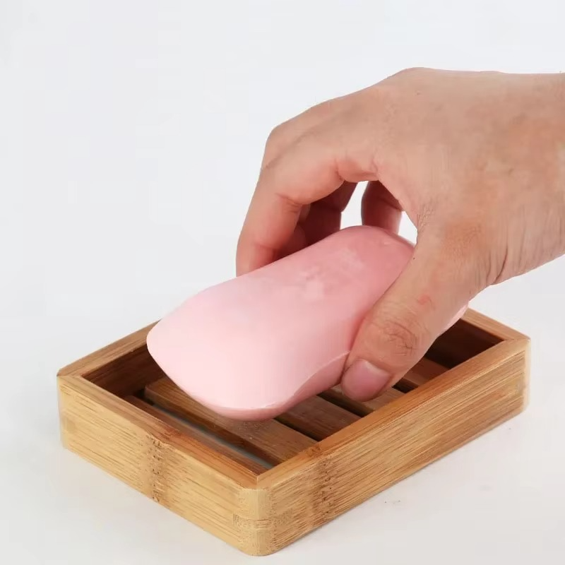 Porte-Savon en Bois de Bambou – Naturel et Élégant