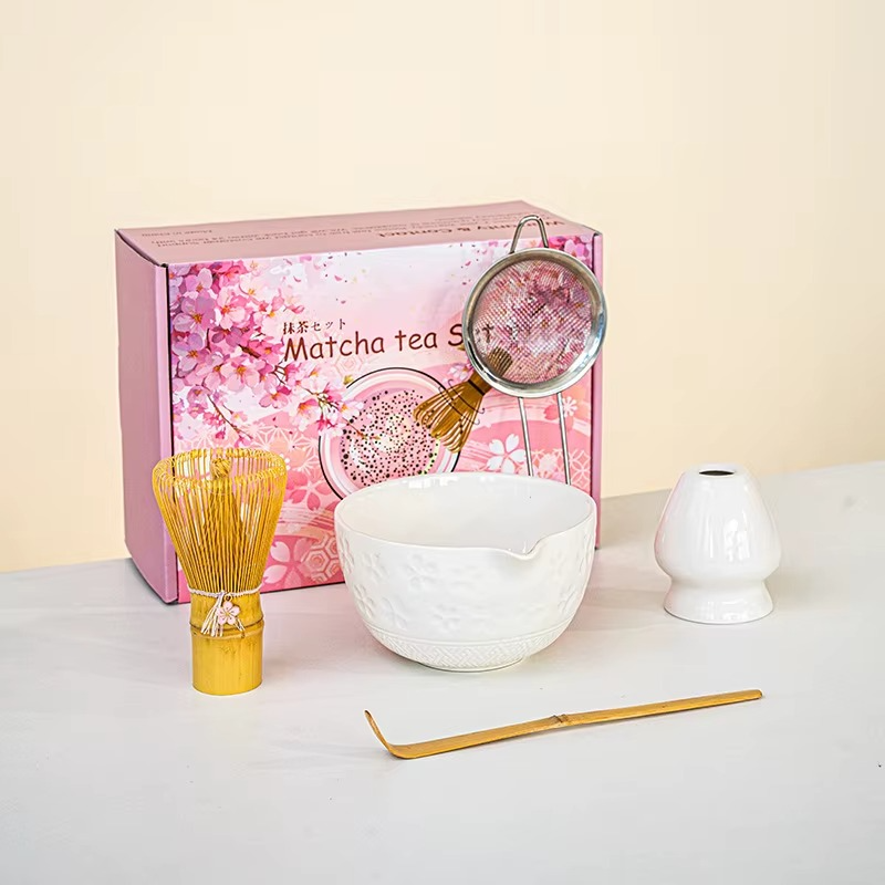 Service à Thé Matcha – Fleurs de Cerisier - Art du Thé Japonais