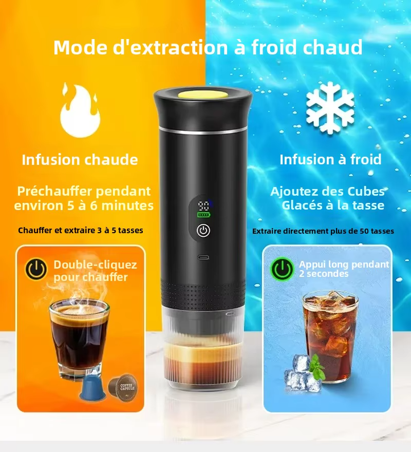 Machine à Café Expresso Portable Sans Fil Foombthe