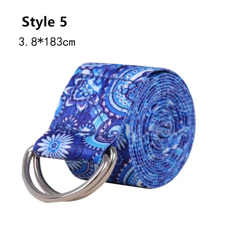 Ceinture d'Étirement de Yoga Multicolore – Accessoire Idéal pour Améliorer la Flexibilité