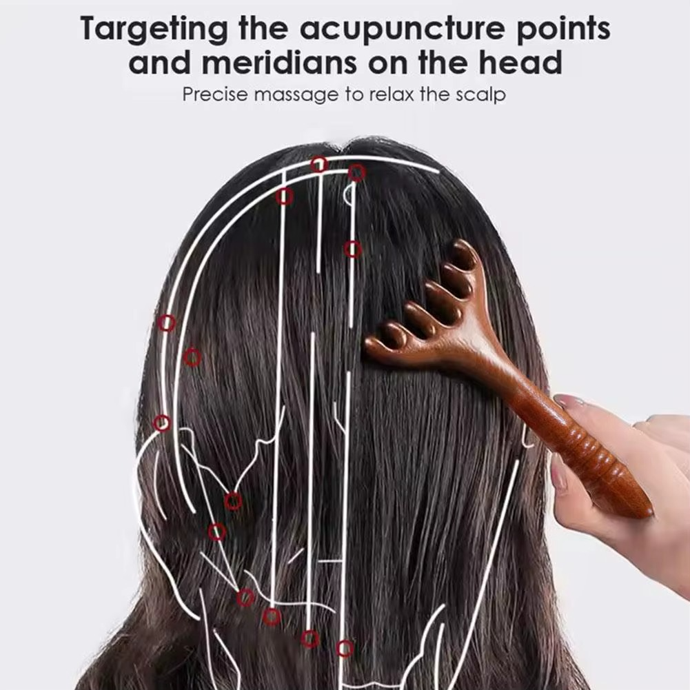 Peigne de Massage en Bois de Santal