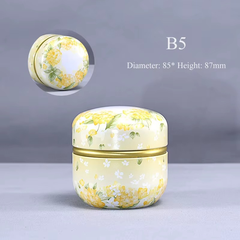 Boîte à Thé Japonaise en Fer Blanc