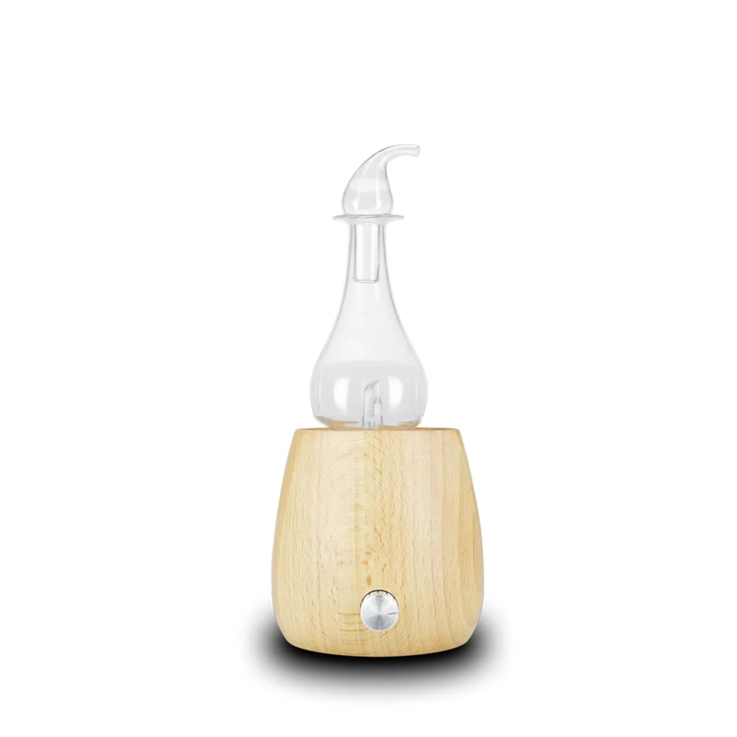 Diffuseur d’Huiles Essentielles en Bois Massif & Verre