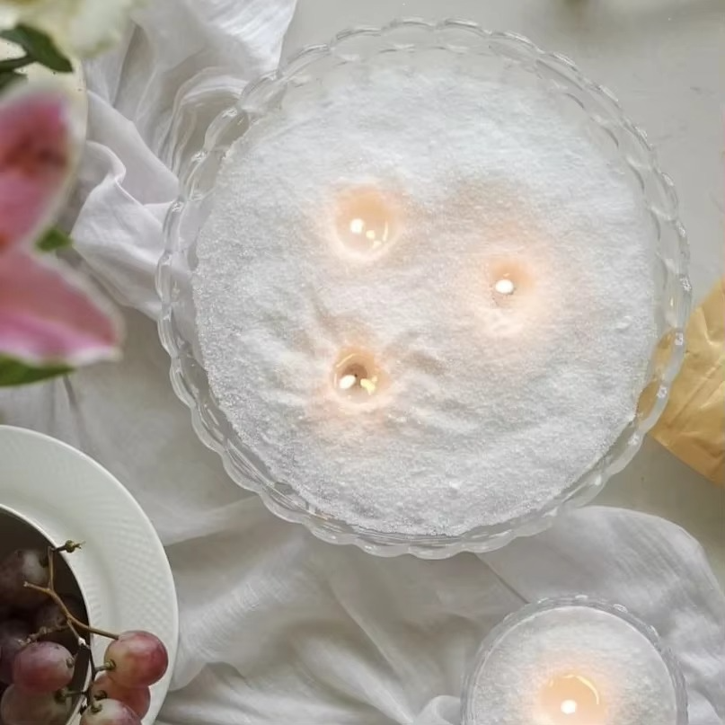 Bougie de Sable Perlée Réutilisable