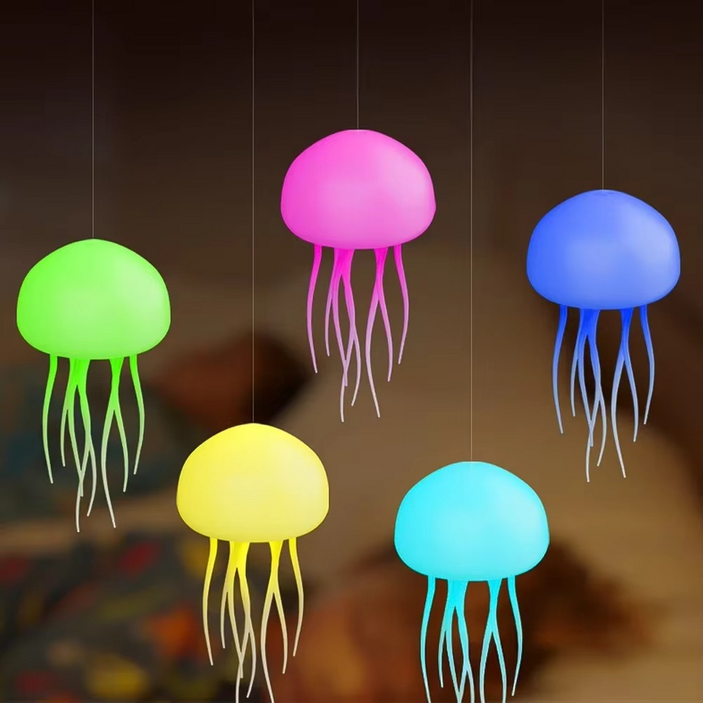 Veilleuse Méduse RGB – Lampe de Table Tactile