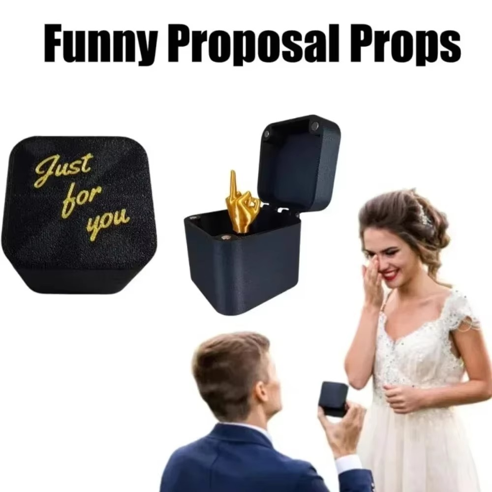 Boîte Surprise – Doigt du Milieu 3D | Cadeau Farce Drôle et Original