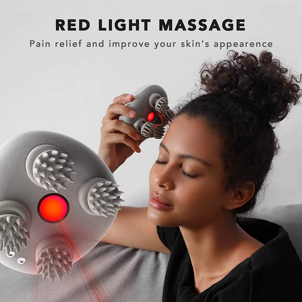 Mini Masseur de Cuir Chevelu Pro – Électrique, Sans Fil & Étanche